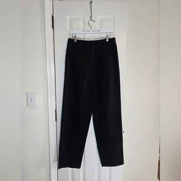 NEW Alex Mill Black Keaton Tapered Cotton Lyocell Pants Trousers Size 10 Pleated - Picture 6 of 12